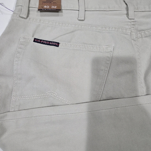 Polo Ralph Lauren Men's Size 40/32 Khaki Cotton Straight Leg Pants - Picture 7 of 16